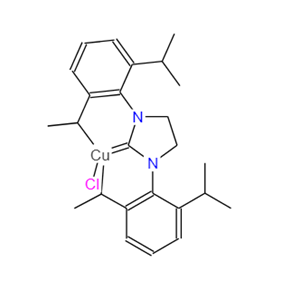 (1,3-双(2,6-二异丙基苯基)咪唑啉-2-亚基)氯化铜(III) 915395-52-7