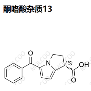 酮咯酸杂质13  66635-92-5   	C15H13NO3 