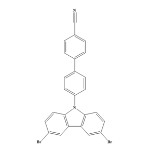 4′-(3,6-二溴-9H-咔唑-9-基)[1,1′-聯(lián)苯]-4-甲腈;1851263-50-7