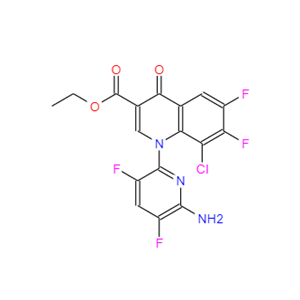 德拉沙星中间体4,3-Quinolinecarboxylic Acid, 1-(6-Amino-3,5-Difluoro-2-Pyridinyl)-8-Chloro-6,7-Difluoro-1,4-Dihydro-4-Oxo-, Ethyl Ester