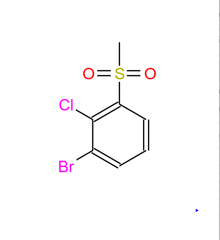 1-溴-2-氯-3-甲砜基苯,1-bromo-2-chloro-3-(methylsulfonyl)benzene