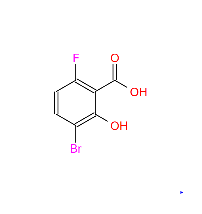 3-溴-6-氟水杨酸,3-bromo-6-fluoro-2-hydroxybenzoic acid