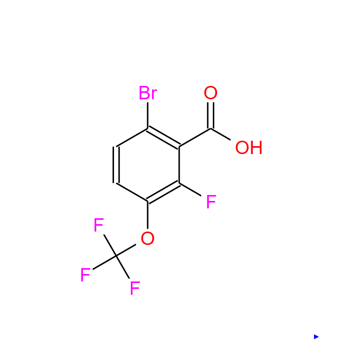 6-溴-2-氟-3-(三氟甲氧基)苯甲酸,6-bromo-2-fluoro-3-(trifluoromethoxy)benzoic acid