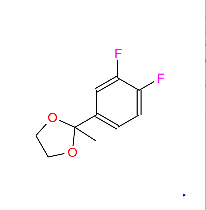 1-（3，2-二氟苯基）-3-甲基-4，2-二氧戊环,1,3-Dioxolane,2-(3,4-difluorophenyl)-2-methyl-(9CI)
