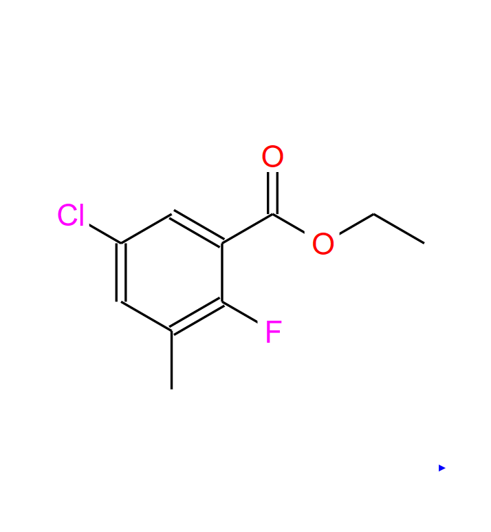 5-氯-2-氟-3-甲基苯甲酸乙酯,Benzoic acid, 5-chloro-2-fluoro-3-methyl-, ethyl ester