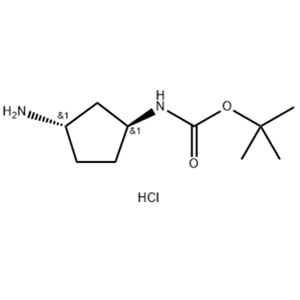 ((1R,3R)-rel-3-氨基环戊基)氨基甲酸叔丁酯盐酸盐