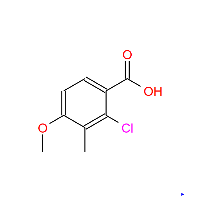 2-氯-4-甲氧基-3-甲基苯甲酸,Benzoic acid, 2-chloro-4-methoxy-3-methyl-