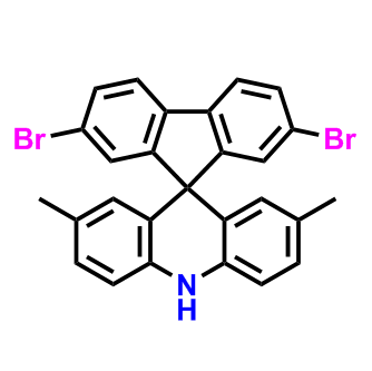 2'，7'-二溴-2,7-二甲基-10H-吡啶[吖啶-9,9'-芴],2',7'-dibromo-2,7-dimethyl-10H-spiro[acridine-9,9'-fluorene