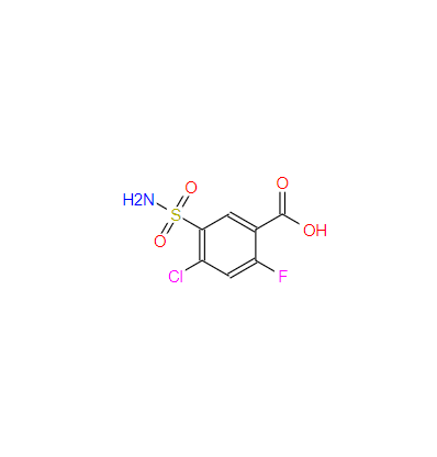 4-氯-2-氟-5-氨磺酰苯甲酸,4-Chloro-2-fluoro-5-sulfamylbenzoic acid