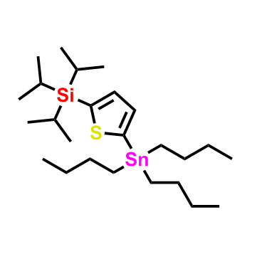 2-（三丁基錫基）-5-（三異丙基甲硅烷基）噻吩,2-(tributylstannyl)-5-(triisopropylsilyl)thiophene