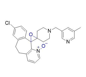 卢帕他定杂质09,8-chloro-1''-((5-methylpyridin-3-yl)methyl)-5,6-dihydrodispiro[benzo[5,6]cyclohepta[1,2-b]pyridine-11,2'-oxirane-3',4''-piperidine] 1-oxide