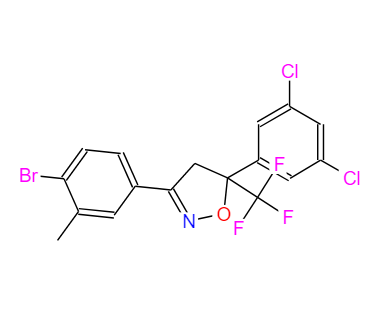 氟雷拉纳023,3-(4-bromo-3-methylphenyl)-5-(3,5-dichlorophenyl)-5-(trifluoromethyl)-4,5-dihydroisoxazole