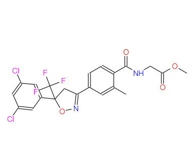 methyl (4-(5-(3,5-dichlorophenyl)-5-(trifluoromethyl)-4,5-dihydroisoxazol-3-yl)-2-methylbenzoyl)glycinate,methyl (4-(5-(3,5-dichlorophenyl)-5-(trifluoromethyl)-4,5-dihydroisoxazol-3-yl)-2-methylbenzoyl)glycinate