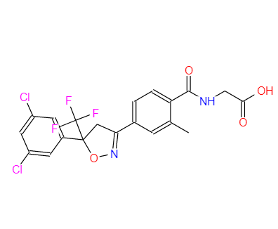 氟雷拉納中間體,2-(4-(5-(3, 5-dichlorophenyl)-5-(trifluoromethyl)-4, 5-dihydroisoxazol-3-yl)-2-methylbenzamido )acetic acid