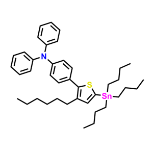 4-（3-己基-5-（三丁基锡基）噻吩-2-基）-N，N-二苯基苯胺
