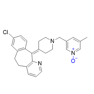 卢帕他定杂质05,3-((4-(8-chloro-5,6-dihydro-11H-benzo[5,6]cyclohepta[1,2-b]pyridin-11-ylidene)piperidin-1-yl)methyl)-5-methylpyridine 1-oxide