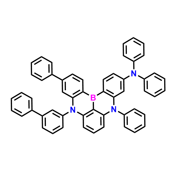 9-（[1,1'-联苯]-3-基）-N，N，5,11-四苯基-5,9-二氢-5,9-双氮杂-13b-硼萘并[3,2,1-d]蒽-3-胺,9-([1,1'-biphenyl]-3-yl)-N,N,5,11-tetraphenyl-5,9-dihydro-5,9-diaza-13b-boranaphtho[3,2,1-de]anthracene-3-amine