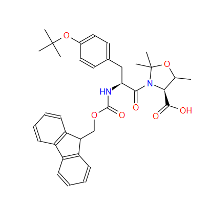 (4S)-3-[(2S)-3-[4-(叔丁氧基)苯基]-2-[[芴甲氧羰基]氨基]-1-氧代丙基]-2,2,5-三甲基-4-恶唑烷羧酸,FMOC-TYR(TBU)-THR(PSI-ME,MEPRO)-OH