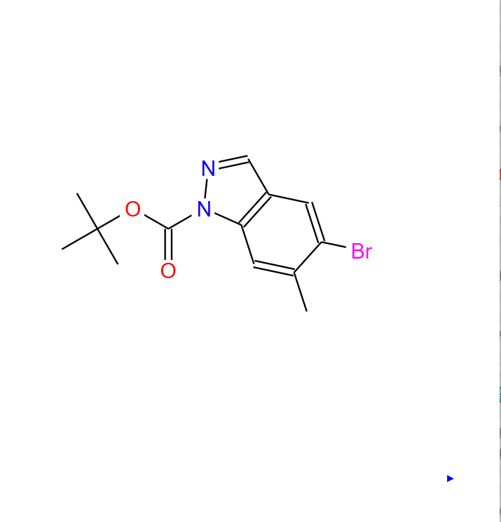 1-叔丁氧羰基-5-溴-6-甲基吲唑,1-Boc-5-broMo-6-Methyl-1H-indazole