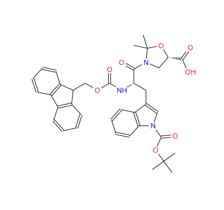 3-[(2S)-3-[(5S)-5-羧基-2,2-二甲基-3-恶唑烷基]-2-[[芴甲氧羰基]氨基]-3-氧代丙基]-1H-吲哚-1-羧酸叔丁酯,FMOC-TRP(BOC)-SER(PSIME,MEPRO)-OH
