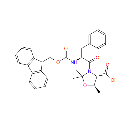 (4S,5R)-3-[(2S)-2-[[芴甲氧羰基]氨基]-1-氧代-3-苯基丙基]-2,2,5-三甲基-4-恶唑烷羧酸,FMOC-PHE-THR(PSI-ME,ME PRO)-OH