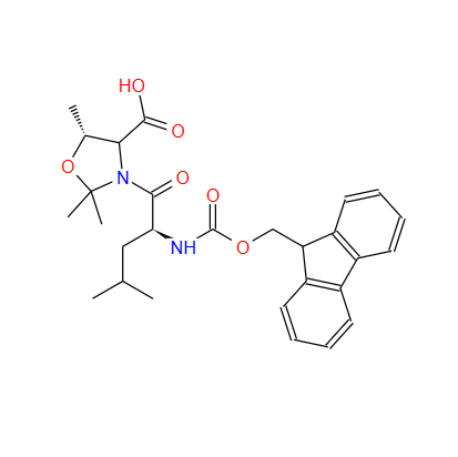 (5R)-3-[(2S)-2-[[芴甲氧羰基]氨基]-4-甲基-1-氧代戊基]-2,2,5-三甲基-4-恶唑烷羧酸,FMOC-LEU-THR(PSIME,MEPRO)-OH