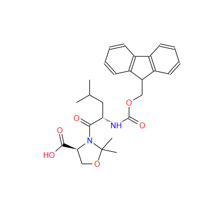 (4S)-3-[(2S)-2-[[芴甲氧羰基]氨基]-4-甲基-1-氧代戊基]-2,2-二甲基-4-恶唑烷羧酸,(4S,5R)-3-(FMOC-ILE)-2,2,5-TRIMETHYL-OXAZOLIDINE-4-CARBOXYLIC ACID