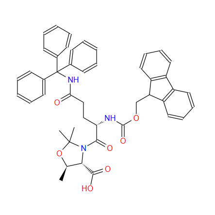 (4S,5R)-3-[(2S)-2-[[芴甲氧羰基]氨基]-1,5-二氧代-5-[(三苯基甲基)氨基]戊基]-2,2,5-三甲基-4-惡唑烷羧酸,FMOC-GLN(TRT)-THR(PSIME,MEPRO)-OH