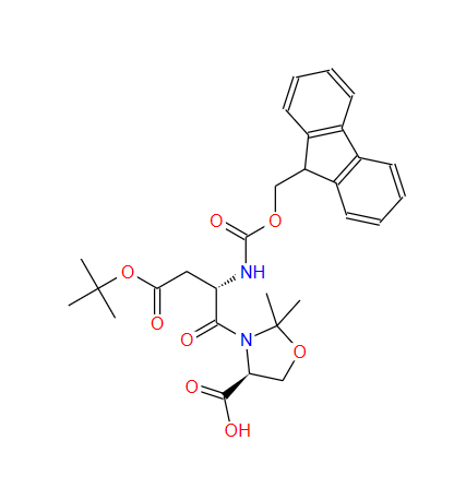 (BETAS,4S)-4-羧基-BETA-[[芴甲氧羰基]氨基]-2,2-二甲基-GAMMA-氧代-3-惡唑烷丁酸叔丁酯,FMOC-ASP(OTBU)-SER(PSI-ME,MEPRO)-OH