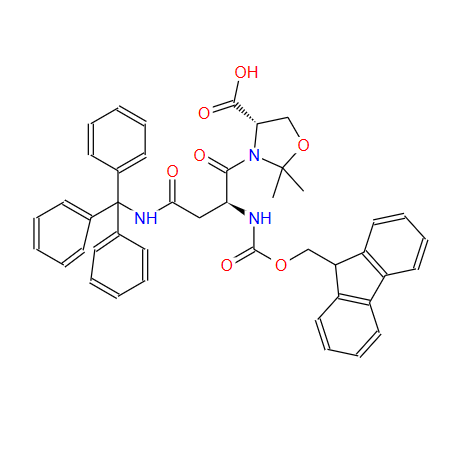 (4S)-3-[(2S)-2-[[芴甲氧羰基]氨基]-1,4-二氧代-4-[(三苯基甲基)氨基]丁基]-2,2-二甲基-4-恶唑烷羧酸,FMOC-ASN(TRT)-SER(PSIME,MEPRO)-OH