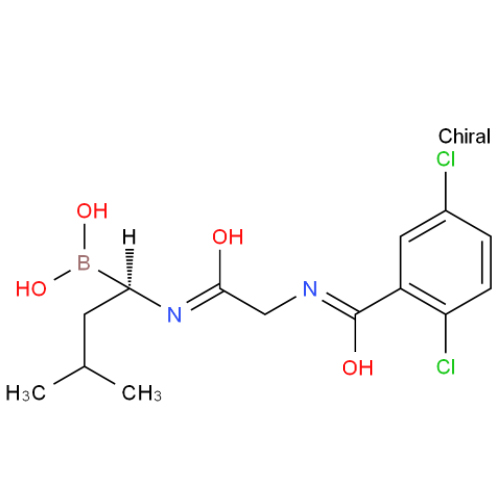 艾沙佐米,(R)-1-(2-(2,5-dichlorobenzamido)acetamido)-3-methylbutylboronic acid