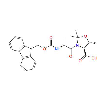 (4S,5R)-3-(N-芴甲氧羰基丙氨酰)-2,2,5-三甲基恶唑烷-4-羧酸,(4S,5R)-3-(FMOC-ALA)-2,2,5-TRIMETHYL-OXAZOLIDINE-4-CARBOXYLIC ACID