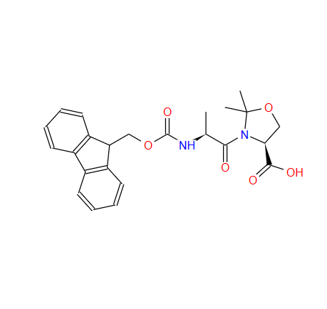 (4S)-3-[(2S)-2-[[(9H-芴-9-甲氧基)羰基]氨基]-1-氧代丙基]-2,2-二甲基-4-恶唑烷羧酸,FMOC-ALA-SER(YME,MEPRO)-OH
