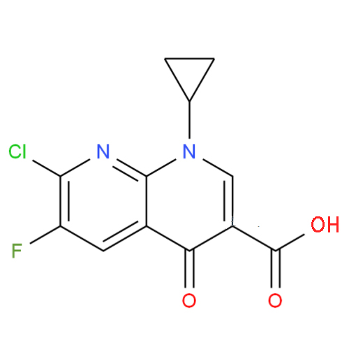 环丙基萘啶羧酸,7-Chloro-1-cyclopropyl-6-fluoro-4-oxo-1,4-dihydro-1,8-naphthyridine-3-carboxylic acid