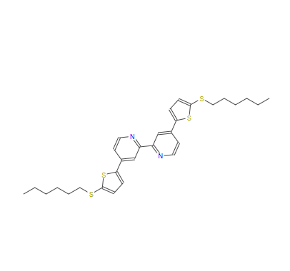 4,4'-雙[5-(己硫基)-2-噻吩基]-2,2'-聯(lián)吡啶,4,4'-Bis(5-(hexylthio)thiophen-2-yl)-2,2'-bipyridine