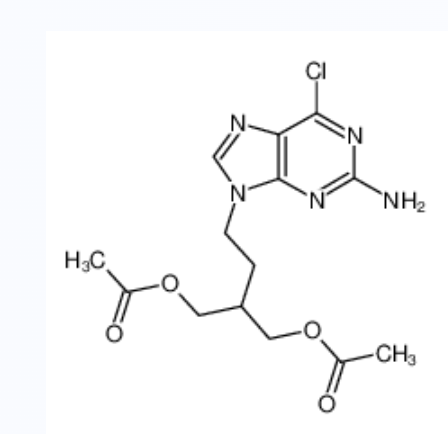 9-(4-乙酰氧基-3-乙酰氧甲基丁基)-2-氨基-6-氯嘌呤,2-(2-(2-Amino-6-chloro-9H-purin-9-yl)ethyl)propane-1,3-diyl diacetate