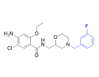 莫沙必利雜質(zhì)14,4-amino-5-chloro-2-ethoxy-N-((4-(3-fluorobenzyl)morpholin-2-yl)methyl)benzamide