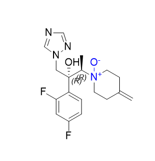 艾氟康唑杂质11,1-((2R,3R)-3-(2,4-difluorophenyl)-3-hydroxy-4-(1H-1,2,4-triazol-1-yl)butan-2-yl)-4-methylenepiperidine 1-oxide