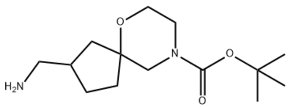 2-(氨基甲基)-6-氧雜-9-氮雜螺環(huán)螺[4.5]癸烷-9-羧酸叔丁酯,Tert-butyl 2-(aminomethyl)-6-oxa-9-azaspiro[4.5]Decane-9-carboxylate