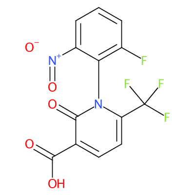 1-(2-fluoro-6-nitrophenyl)-2-oxo-6-(trifluoromethyl)-1,2-dihydropyridine-3-carboxylic acid,1-(2-fluoro-6-nitrophenyl)-2-oxo-6-(trifluoromethyl)-1,2-dihydropyridine-3-carboxylic acid