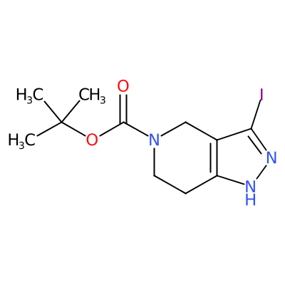 3-碘-6,7-二氢-1H-吡唑并[4,3-C]吡啶-5(4H)-甲酸叔丁酯,tert-butyl 3-iodo-6,7-dihydro-1H-pyrazolo[4,3-c]pyridine-5(4H)-carboxylate