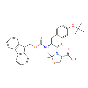 (4S)-3-[(2S)-3-[4-(叔丁氧基)苯基]-2-[[芴甲氧羰基]氨基]-1-氧代丙基]-2,2-二甲基-4-惡唑烷羧酸,FMOC-TYR(TBU)-SER(PSI-ME,MEPRO)-OH