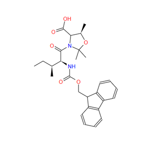 (5R)-3-[(2S,3S)-2-[[芴甲氧羰基]氨基]-3-甲基-1-氧代戊基]-2,2,5-三甲基-4-恶唑烷羧酸