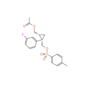 ((1R,2S)-2-(3-氟苯基)-2-((对甲苯氧基)甲基) 环丙基) 甲基乙酸酯,1,2-Cyclopropanedimethanol, 1-(3-fluorophenyl)-, 2-acetate 1-(4-methylbenzenesulfonate), (1S,2R)-