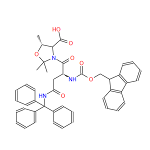 (5R)-3-[(2S)-2-[[芴甲氧羰基]氨基]-1,4-二氧代-4-[(三苯基甲基)氨基]丁基]-2,2,5-三甲基-4-恶唑烷羧酸,FMOC-ASN(TRT)-THR(PSI-ME,MEPRO)-OH
