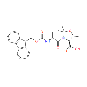 (4S,5R)-3-(N-芴甲氧羰基丙氨酰)-2,2,5-三甲基恶唑烷-4-羧酸,(4S,5R)-3-(FMOC-ALA)-2,2,5-TRIMETHYL-OXAZOLIDINE-4-CARBOXYLIC ACID
