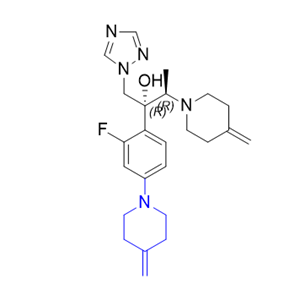 艾氟康唑杂质07,(2R,3R)-2-(2-fluoro-4-(4-methylenepiperidin-1-yl)phenyl)-3-(4-methylenepiperidin-1-yl)-1-(1H-1,2,4-triazol-1-yl)butan-2-ol