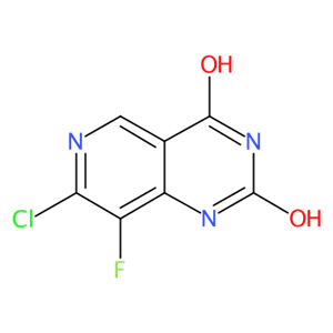 7-氯-8-氟吡啶并[4,3-D]嘧啶-2,4-二醇;7-氯-8-氟吡啶并[4,3-D]嘧啶-2,4(1H,3H)-二酮