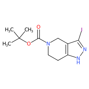 3-碘-6,7-二氢-1H-吡唑并[4,3-C]吡啶-5(4H)-甲酸叔丁酯,tert-butyl 3-iodo-6,7-dihydro-1H-pyrazolo[4,3-c]pyridine-5(4H)-carboxylate