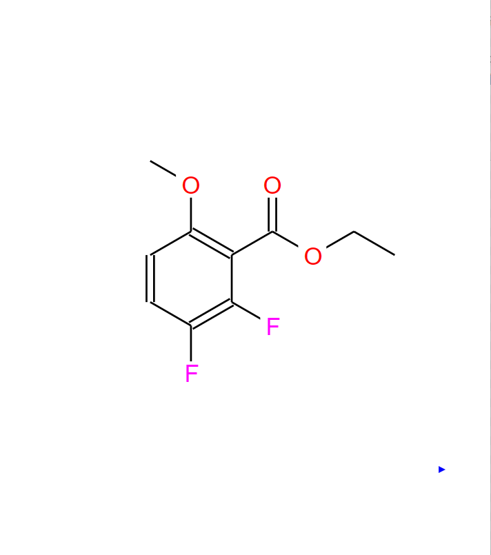 2，3-二氟-6-甲氧基苯甲酸乙酯,Benzoic acid, 2,3-difluoro-6-methoxy-, ethyl ester